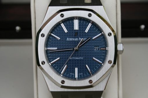 audemars piguet replica royal oak 15202ST jumbo 41mm blue dial - immagine 4