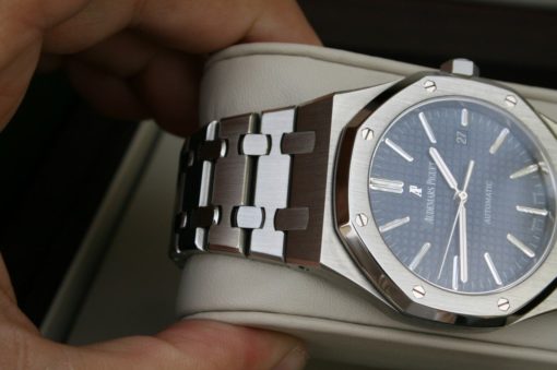 audemars piguet replica royal oak 15202ST jumbo 41mm blue dial - immagine 6