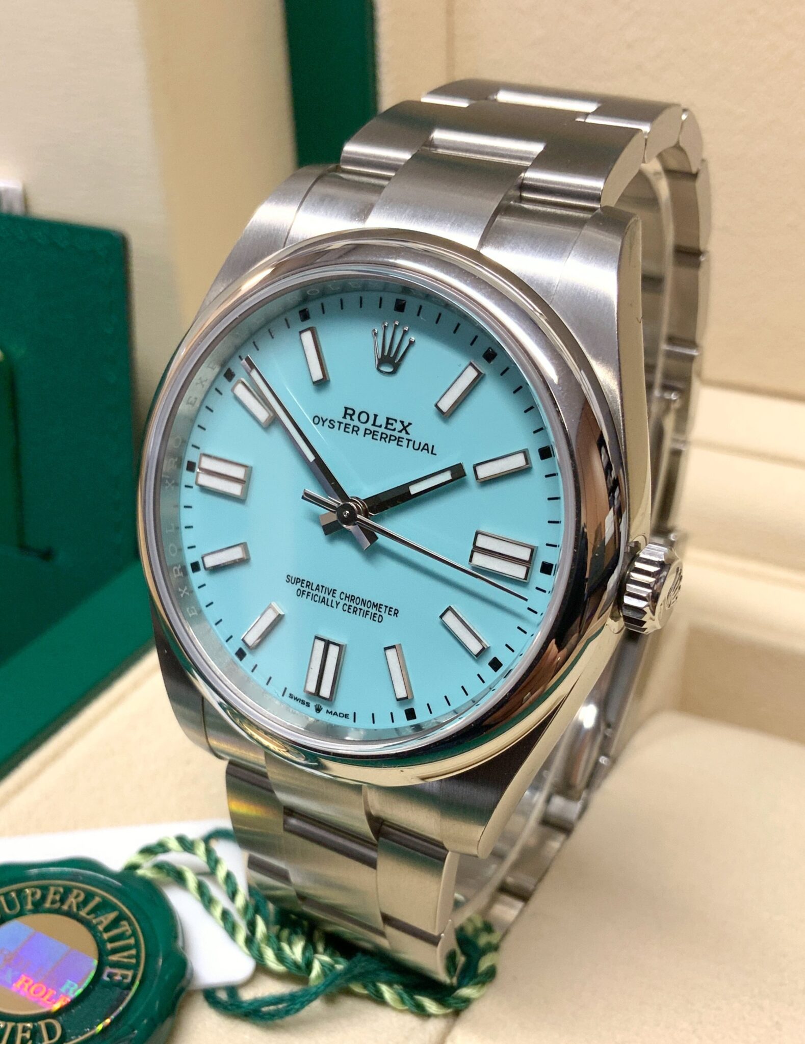 rolex perpetual 41 blue
