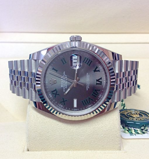 Rolex replica Datejust 41mm 126334 Wimbledon Dial oyster steel - immagine 3