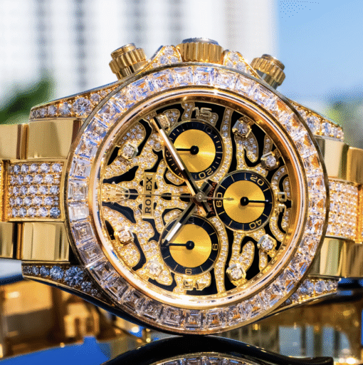 Rolex replica daytona Tiger 116598TBR yellow gold - immagine 3