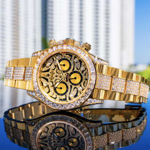 Rolex replica daytona Tiger 116598TBR yellow gold - immagine 5