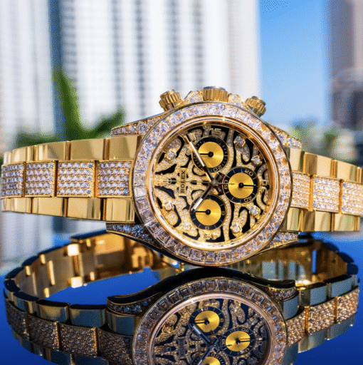 Rolex replica daytona Tiger 116598TBR yellow gold - immagine 7