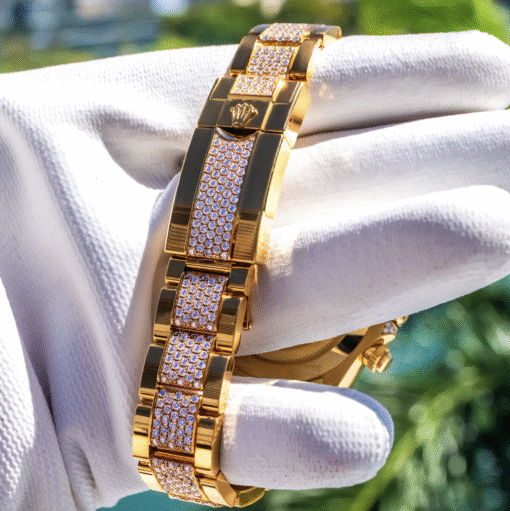 Rolex replica daytona Tiger 116598TBR yellow gold - immagine 8