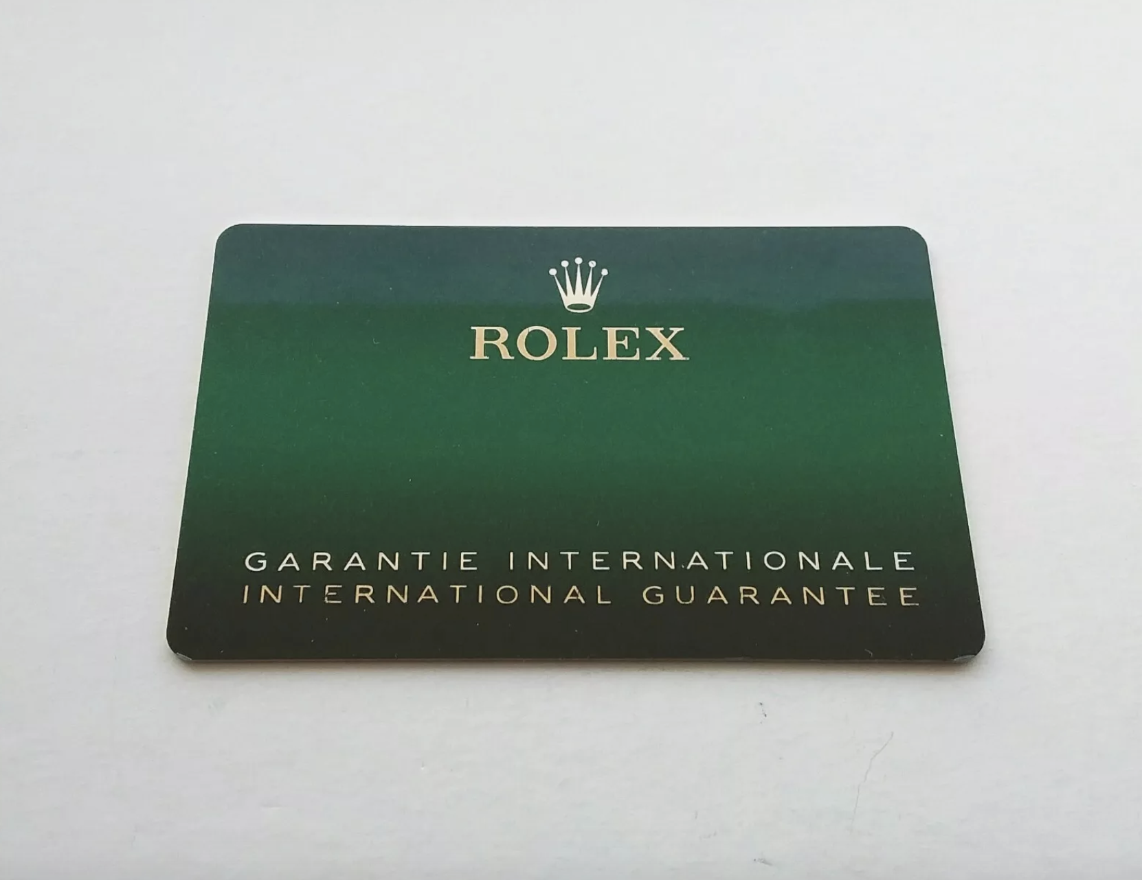 Rolex garanzia card personalizzata seriale corrispondente