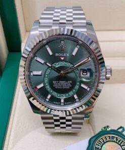 Rolex replica Sky-Dweller 336934 Green Dial jubilèè bracelet