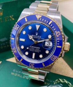 Alternative view of Rolex replica Submariner Date blue 126613LB Bi-Colour 3235 clone movement