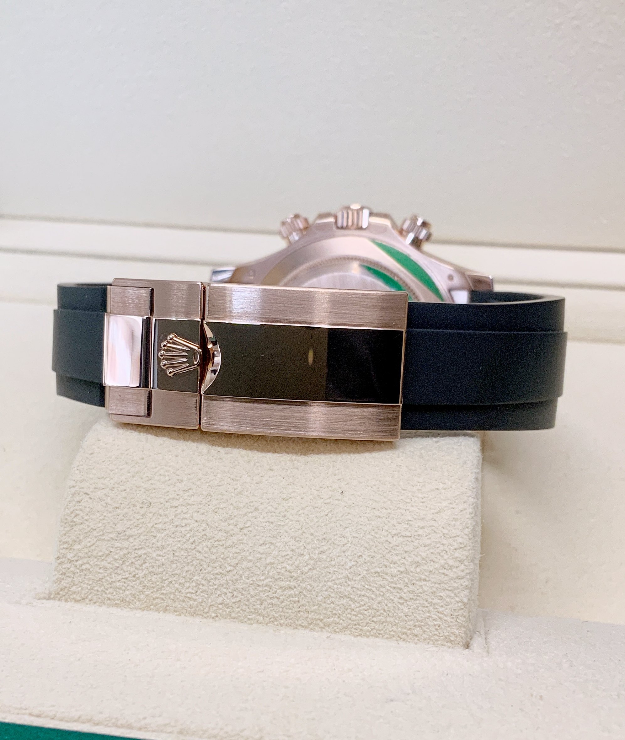 Rolex replica daytona oysterflex 116515LN rose gold diamond dial - immagine 5