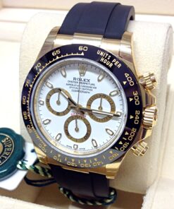 Alternative view of Rolex replica daytona oysterflex 116518LN white dial