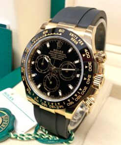 Alternative view of Rolex replica daytona oysterflex 116518LN black dial