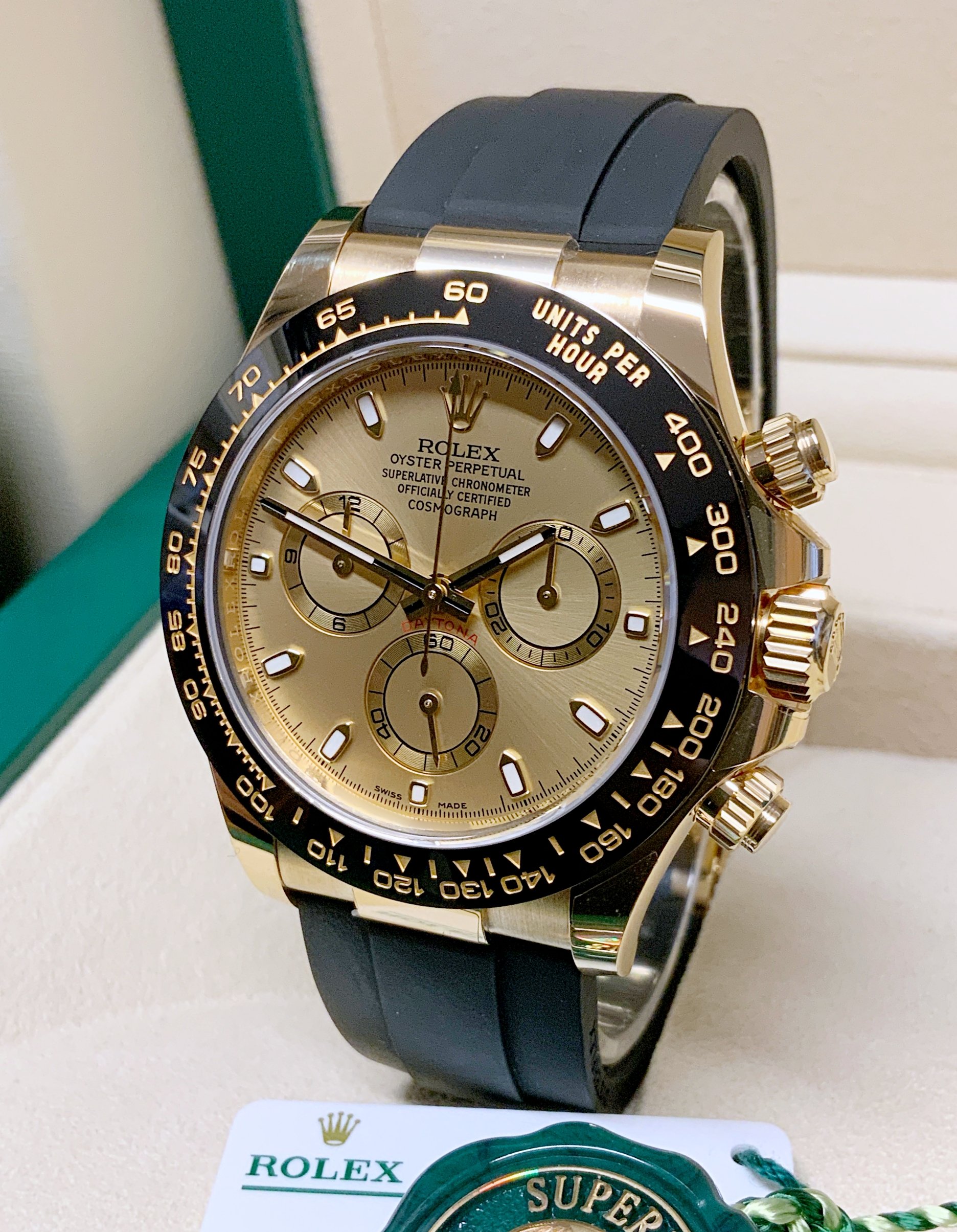 Rolex replica daytona oysterflex 116518LN champagne dial - immagine 3